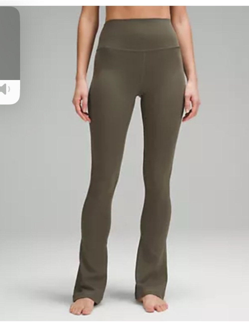 Almost new!! Lululemon Align high rise mini flare legging (short) 6